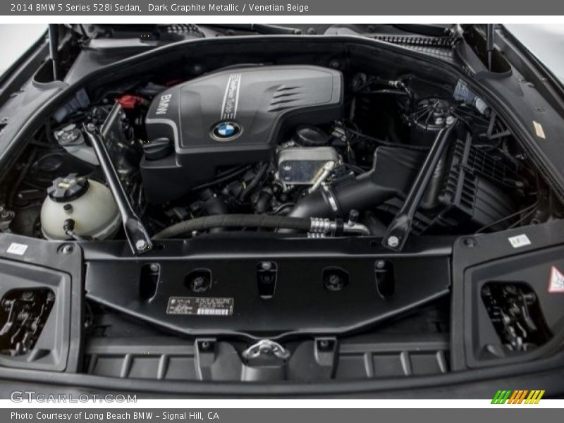 Dark Graphite Metallic / Venetian Beige 2014 BMW 5 Series 528i Sedan