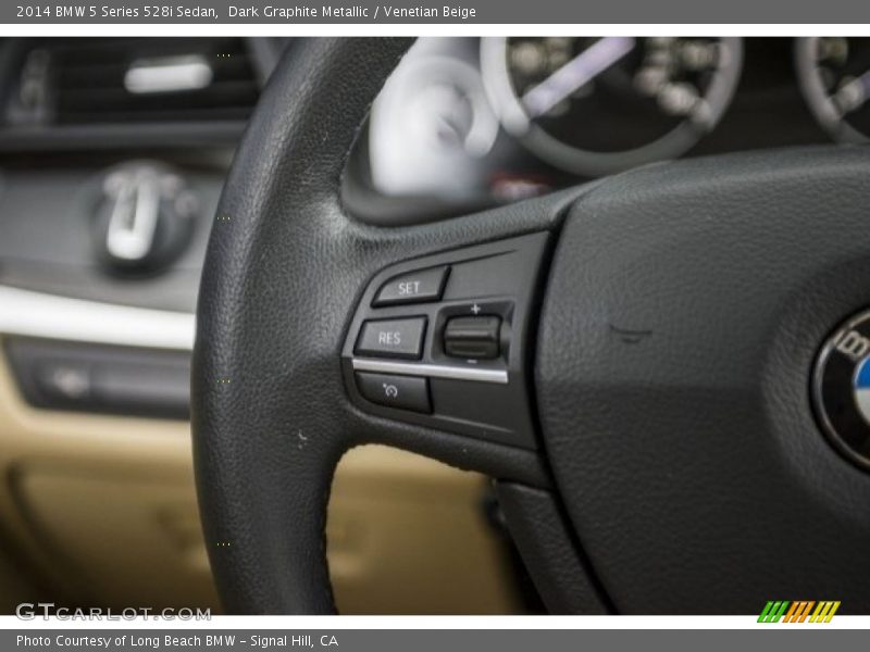 Dark Graphite Metallic / Venetian Beige 2014 BMW 5 Series 528i Sedan