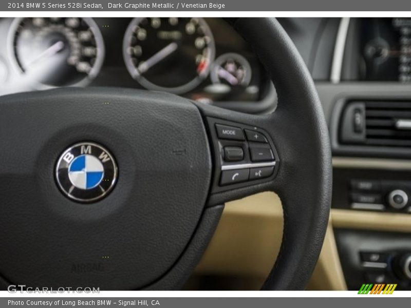 Dark Graphite Metallic / Venetian Beige 2014 BMW 5 Series 528i Sedan