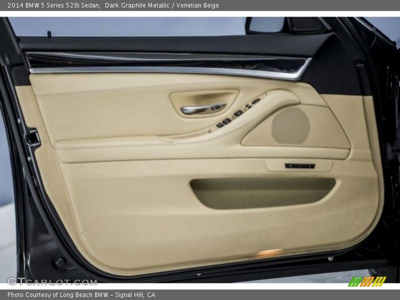Dark Graphite Metallic / Venetian Beige 2014 BMW 5 Series 528i Sedan