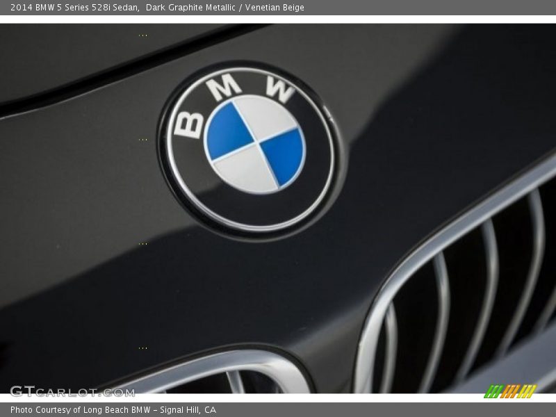 Dark Graphite Metallic / Venetian Beige 2014 BMW 5 Series 528i Sedan