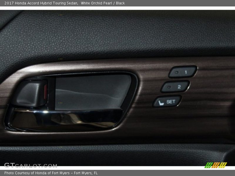 White Orchid Pearl / Black 2017 Honda Accord Hybrid Touring Sedan