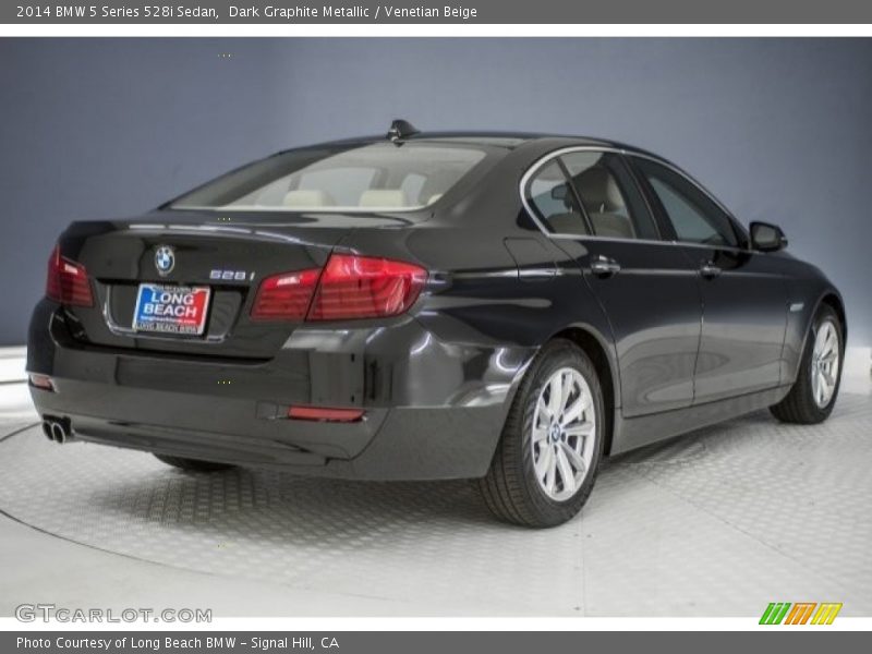 Dark Graphite Metallic / Venetian Beige 2014 BMW 5 Series 528i Sedan