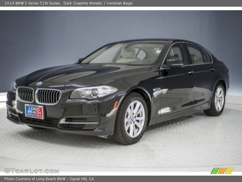 Dark Graphite Metallic / Venetian Beige 2014 BMW 5 Series 528i Sedan
