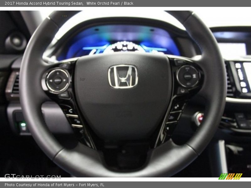 White Orchid Pearl / Black 2017 Honda Accord Hybrid Touring Sedan