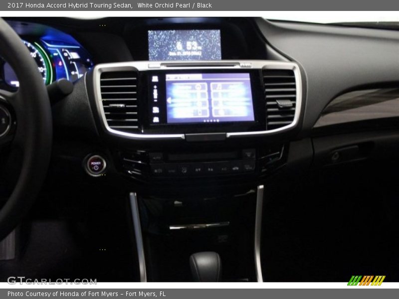 White Orchid Pearl / Black 2017 Honda Accord Hybrid Touring Sedan