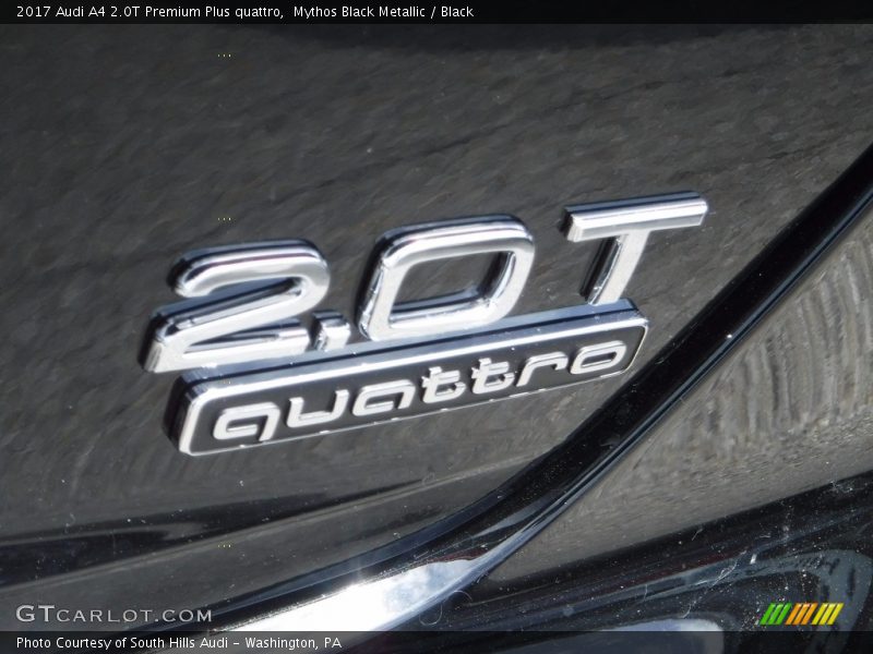 Mythos Black Metallic / Black 2017 Audi A4 2.0T Premium Plus quattro