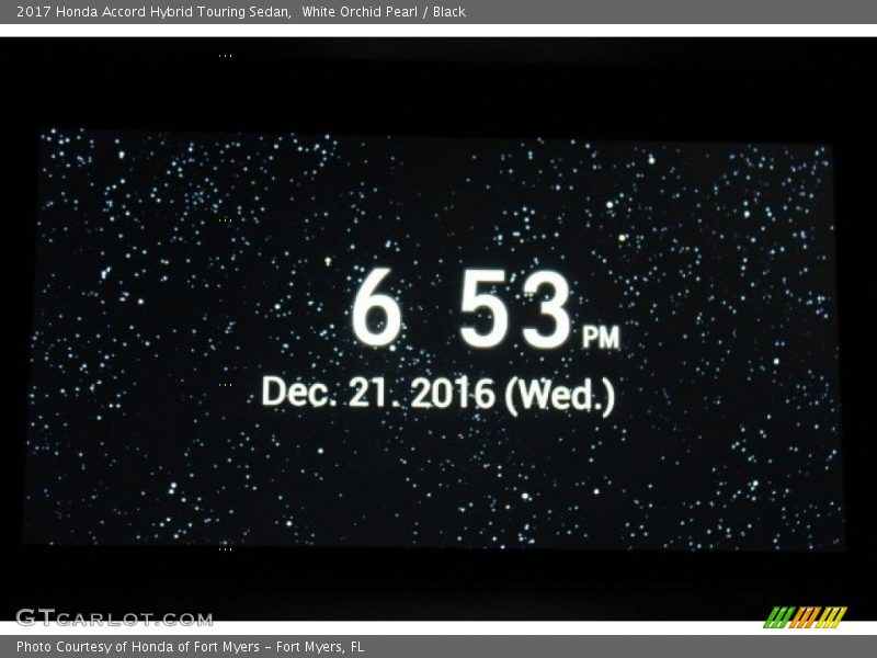 White Orchid Pearl / Black 2017 Honda Accord Hybrid Touring Sedan