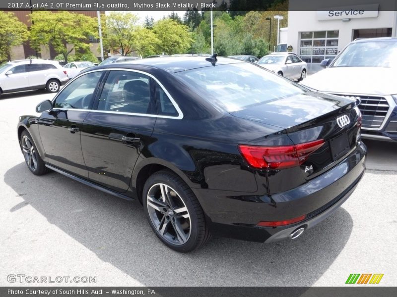 Mythos Black Metallic / Black 2017 Audi A4 2.0T Premium Plus quattro