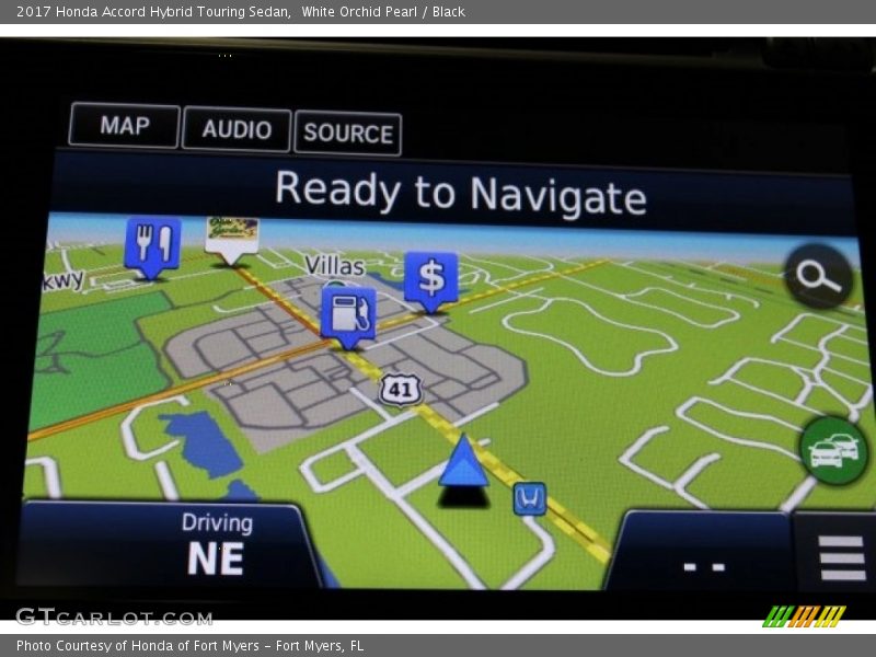 White Orchid Pearl / Black 2017 Honda Accord Hybrid Touring Sedan