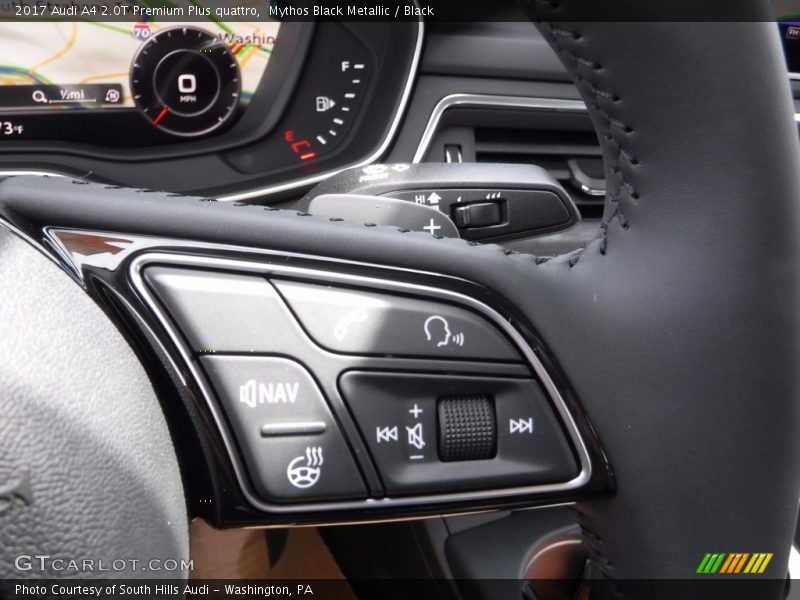 Mythos Black Metallic / Black 2017 Audi A4 2.0T Premium Plus quattro