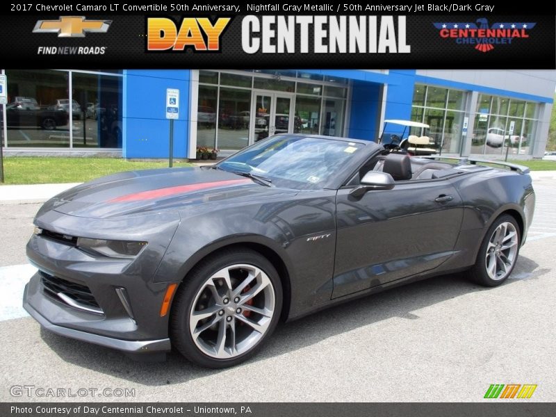 Nightfall Gray Metallic / 50th Anniversary Jet Black/Dark Gray 2017 Chevrolet Camaro LT Convertible 50th Anniversary