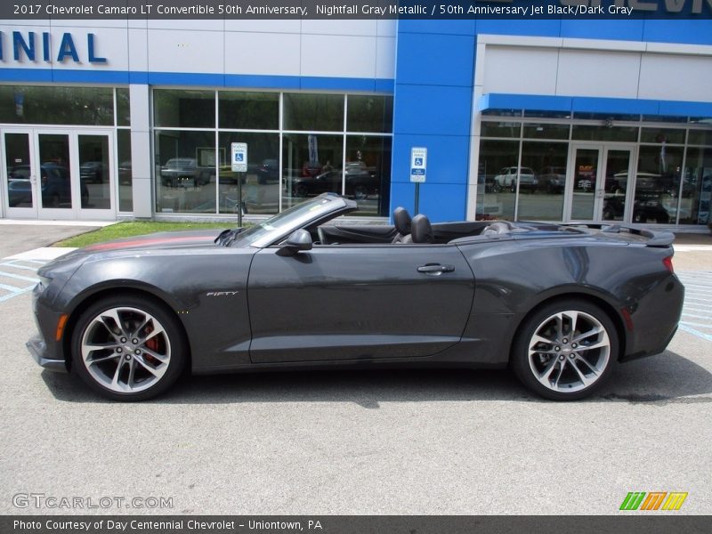 Nightfall Gray Metallic / 50th Anniversary Jet Black/Dark Gray 2017 Chevrolet Camaro LT Convertible 50th Anniversary