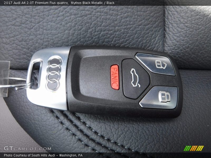Mythos Black Metallic / Black 2017 Audi A4 2.0T Premium Plus quattro