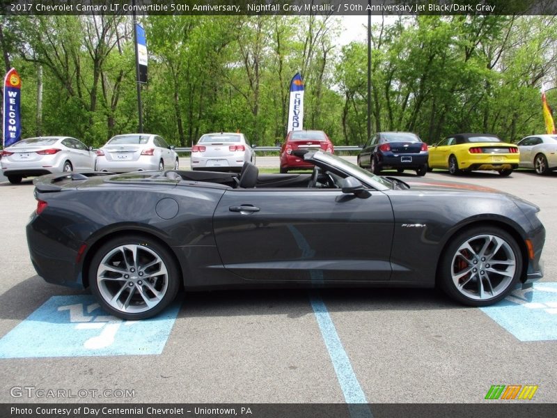Nightfall Gray Metallic / 50th Anniversary Jet Black/Dark Gray 2017 Chevrolet Camaro LT Convertible 50th Anniversary