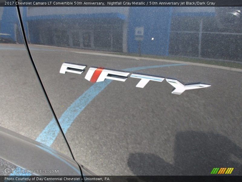 Nightfall Gray Metallic / 50th Anniversary Jet Black/Dark Gray 2017 Chevrolet Camaro LT Convertible 50th Anniversary