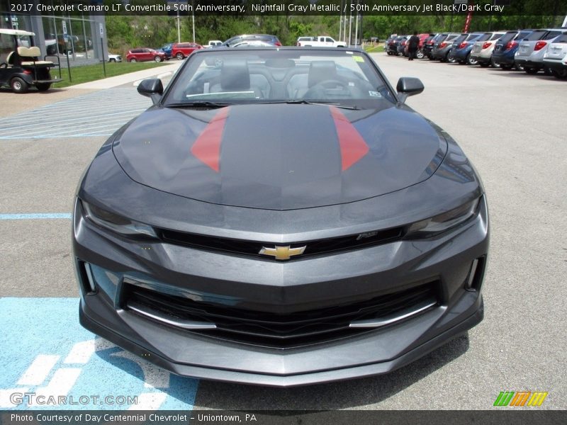 Nightfall Gray Metallic / 50th Anniversary Jet Black/Dark Gray 2017 Chevrolet Camaro LT Convertible 50th Anniversary