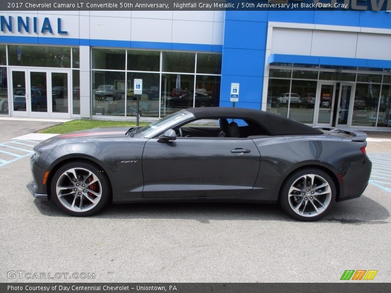 Nightfall Gray Metallic / 50th Anniversary Jet Black/Dark Gray 2017 Chevrolet Camaro LT Convertible 50th Anniversary