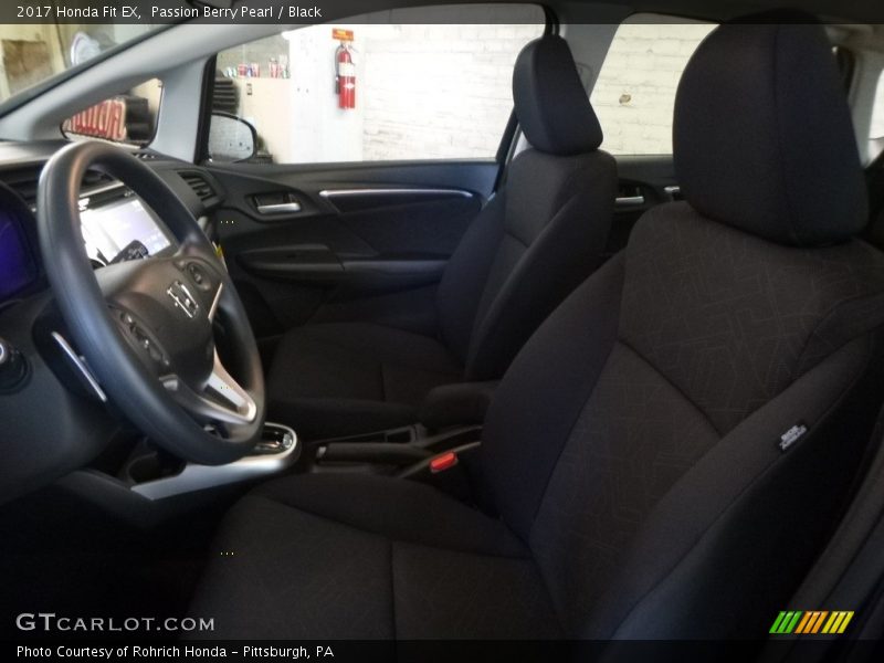 Passion Berry Pearl / Black 2017 Honda Fit EX