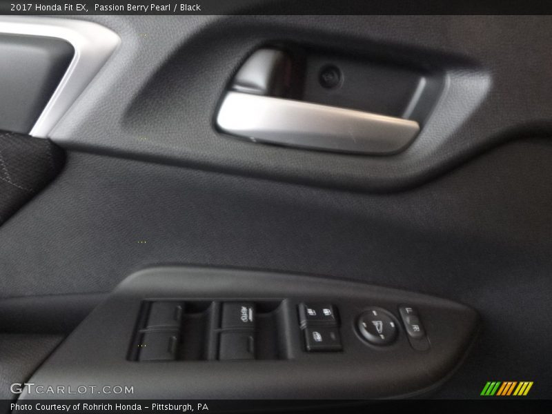 Passion Berry Pearl / Black 2017 Honda Fit EX