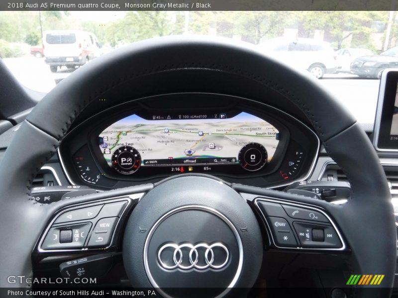 Monsoon Gray Metallic / Black 2018 Audi A5 Premium quattro Coupe