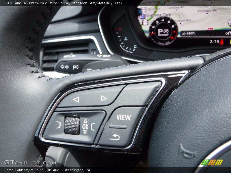 Monsoon Gray Metallic / Black 2018 Audi A5 Premium quattro Coupe