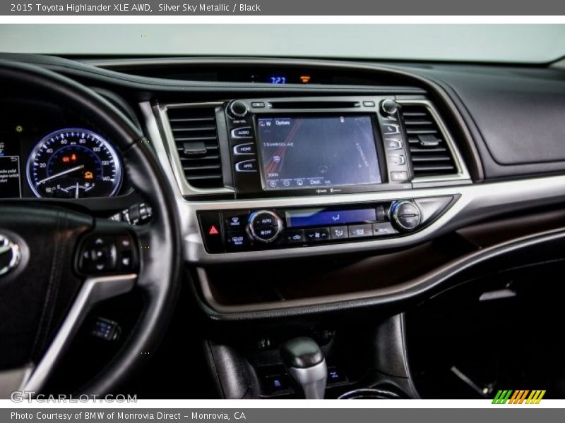 Silver Sky Metallic / Black 2015 Toyota Highlander XLE AWD