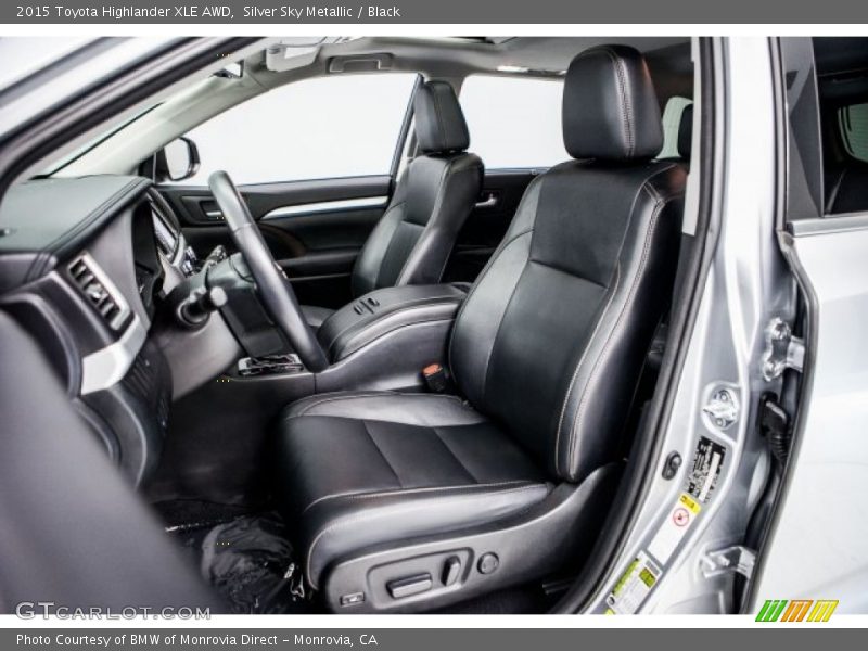 Silver Sky Metallic / Black 2015 Toyota Highlander XLE AWD