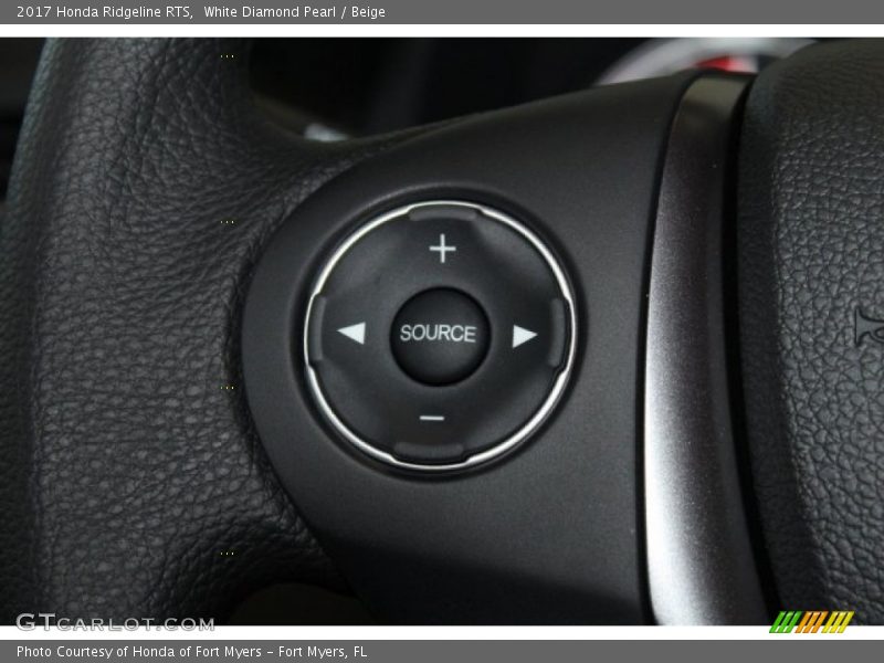 White Diamond Pearl / Beige 2017 Honda Ridgeline RTS