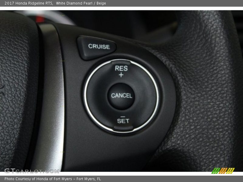 White Diamond Pearl / Beige 2017 Honda Ridgeline RTS
