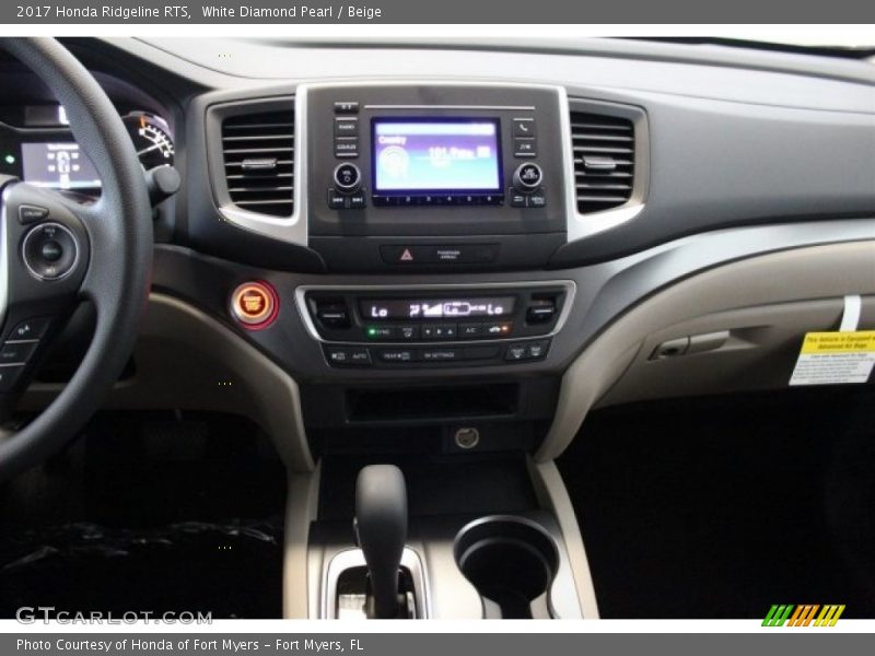 White Diamond Pearl / Beige 2017 Honda Ridgeline RTS