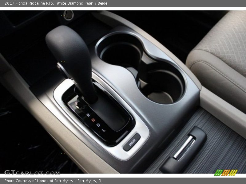White Diamond Pearl / Beige 2017 Honda Ridgeline RTS