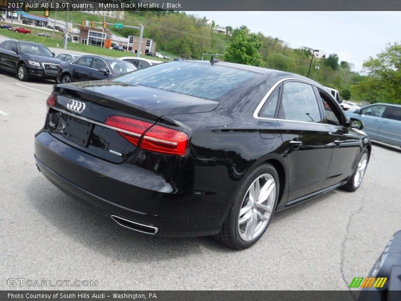 Mythos Black Metallic / Black 2017 Audi A8 L 3.0T quattro