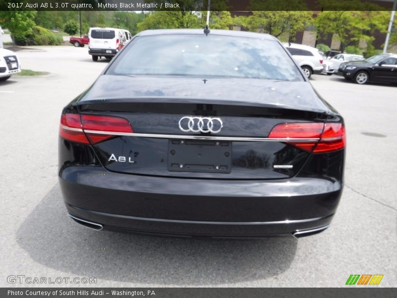 Mythos Black Metallic / Black 2017 Audi A8 L 3.0T quattro