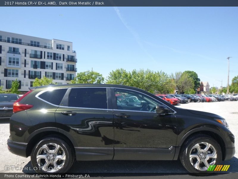 Dark Olive Metallic / Black 2017 Honda CR-V EX-L AWD