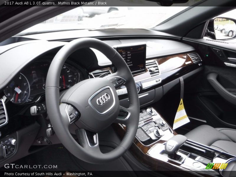 Mythos Black Metallic / Black 2017 Audi A8 L 3.0T quattro