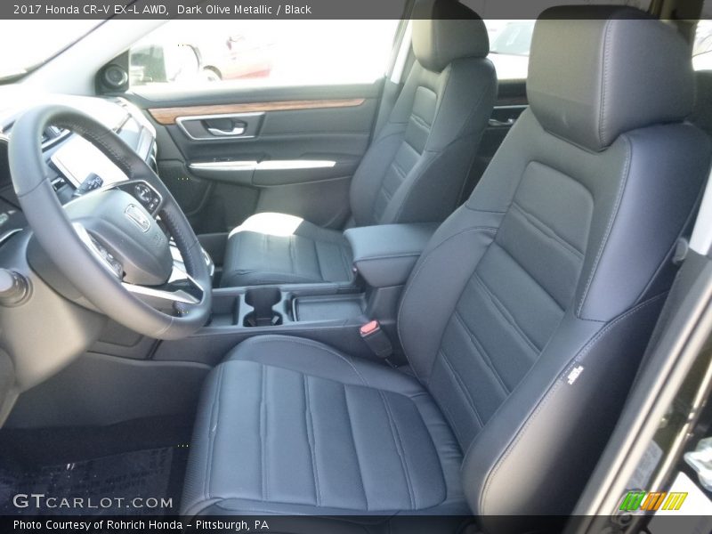 Dark Olive Metallic / Black 2017 Honda CR-V EX-L AWD