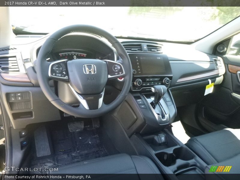 Dark Olive Metallic / Black 2017 Honda CR-V EX-L AWD