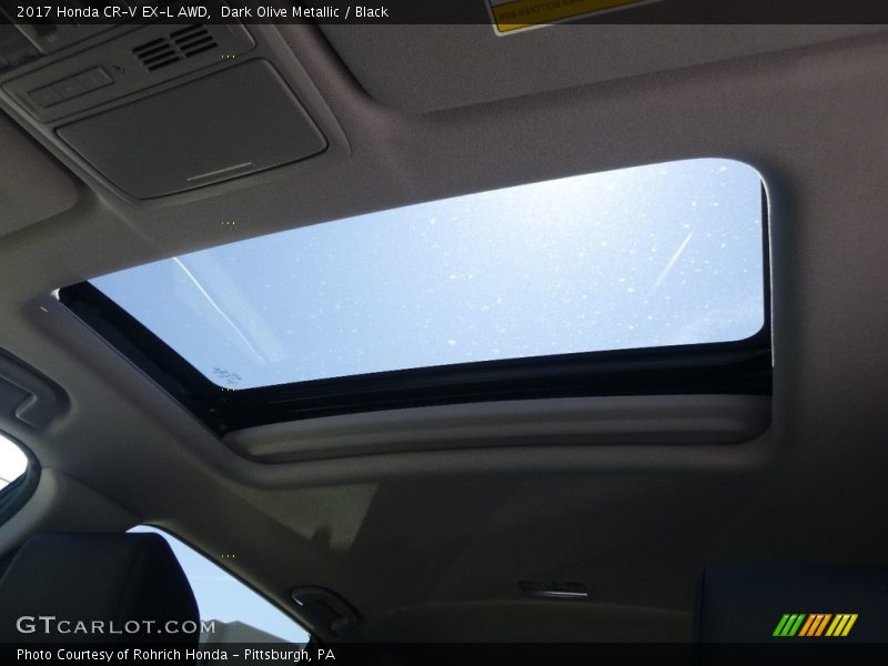 Dark Olive Metallic / Black 2017 Honda CR-V EX-L AWD