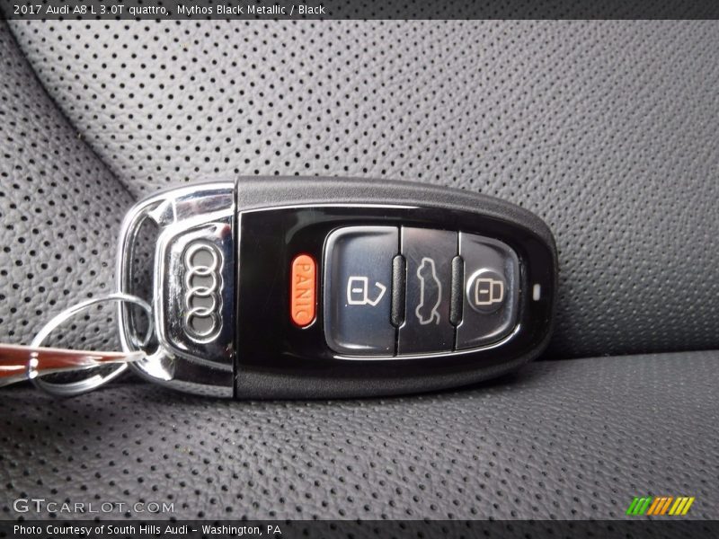 Mythos Black Metallic / Black 2017 Audi A8 L 3.0T quattro