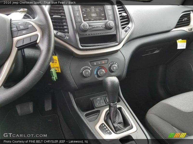 True Blue Pearl / Black 2016 Jeep Cherokee Sport