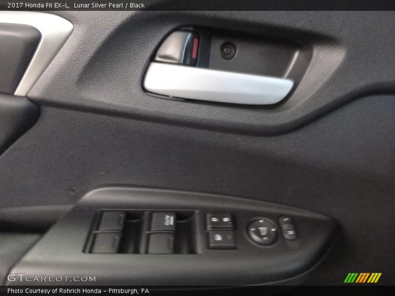 Lunar Silver Pearl / Black 2017 Honda Fit EX-L