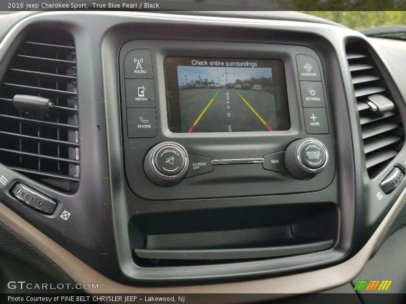 True Blue Pearl / Black 2016 Jeep Cherokee Sport