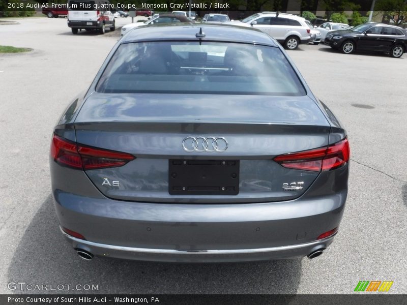 Monsoon Gray Metallic / Black 2018 Audi A5 Premium Plus quattro Coupe