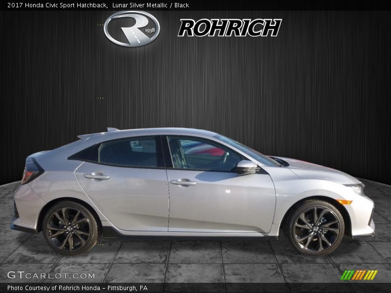 Lunar Silver Metallic / Black 2017 Honda Civic Sport Hatchback