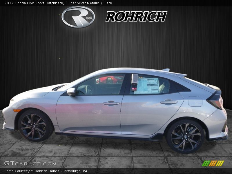Lunar Silver Metallic / Black 2017 Honda Civic Sport Hatchback