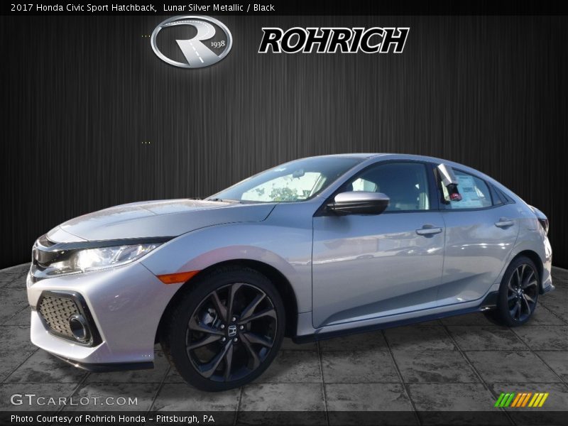 Lunar Silver Metallic / Black 2017 Honda Civic Sport Hatchback