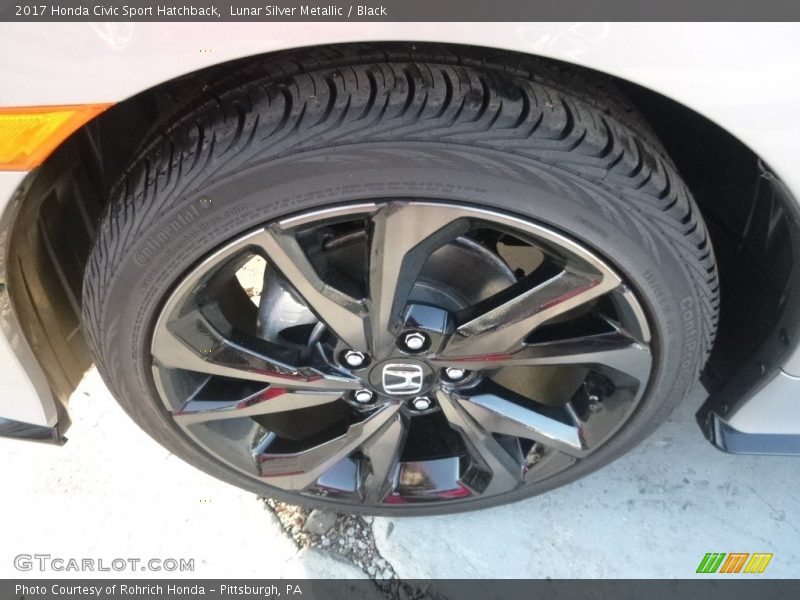 Lunar Silver Metallic / Black 2017 Honda Civic Sport Hatchback