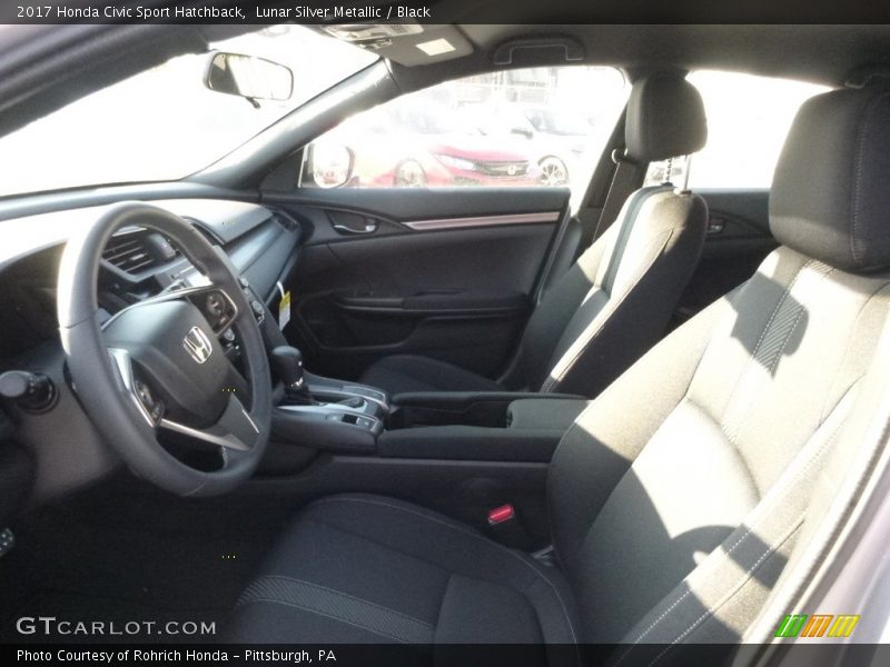 Lunar Silver Metallic / Black 2017 Honda Civic Sport Hatchback