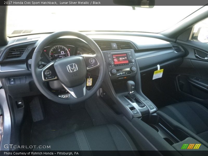 Lunar Silver Metallic / Black 2017 Honda Civic Sport Hatchback